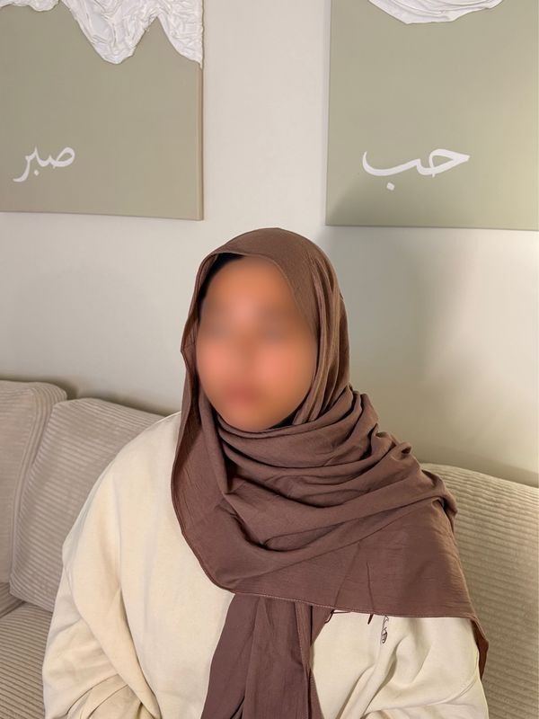 Hijab Modal Coton - TAUPE