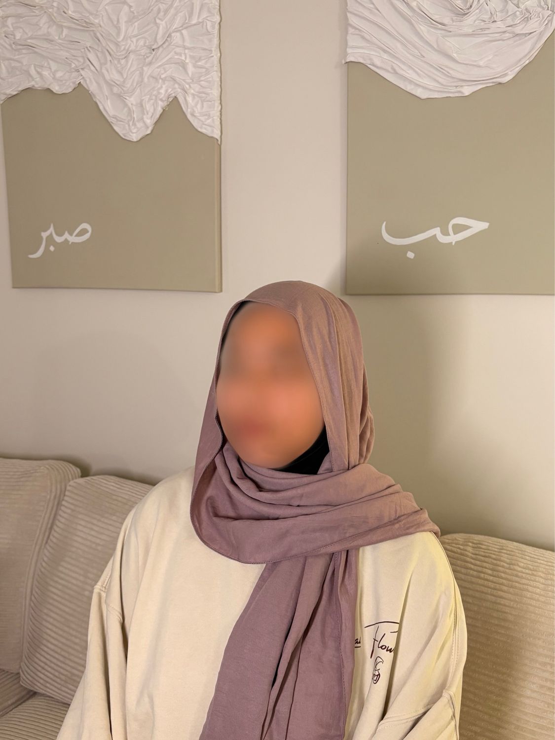 Hijab Modal Coton - MAUVE