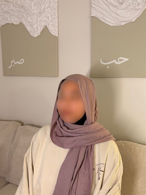 Hijab Modal Coton - MAUVE