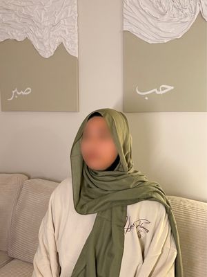 Hijab Modal Coton - VERT SAUGE