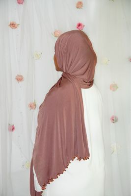 Hijab Jersey Premium Froufrou - MARRON GLACÉ