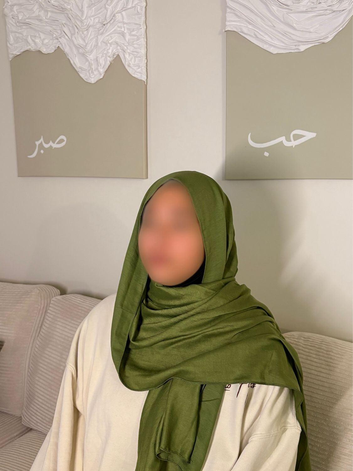 Hijab Modal Coton - VERT