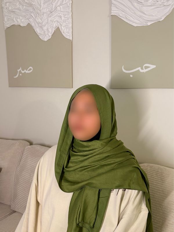 Hijab Modal Coton - VERT