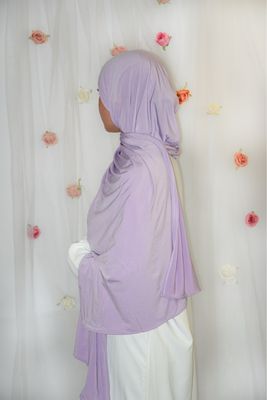 Hijab Jersey Premium Fin - LILA