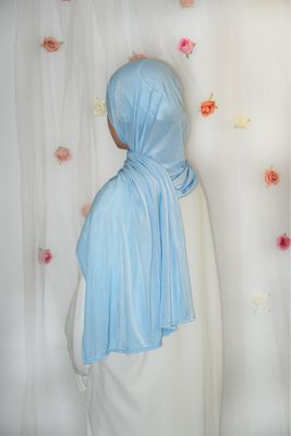 Hijab Jersey Premium Fin - BABY BLUE
