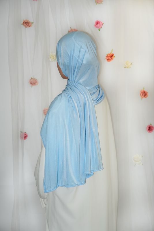 Hijab Jersey Premium Fin - BABY BLUE