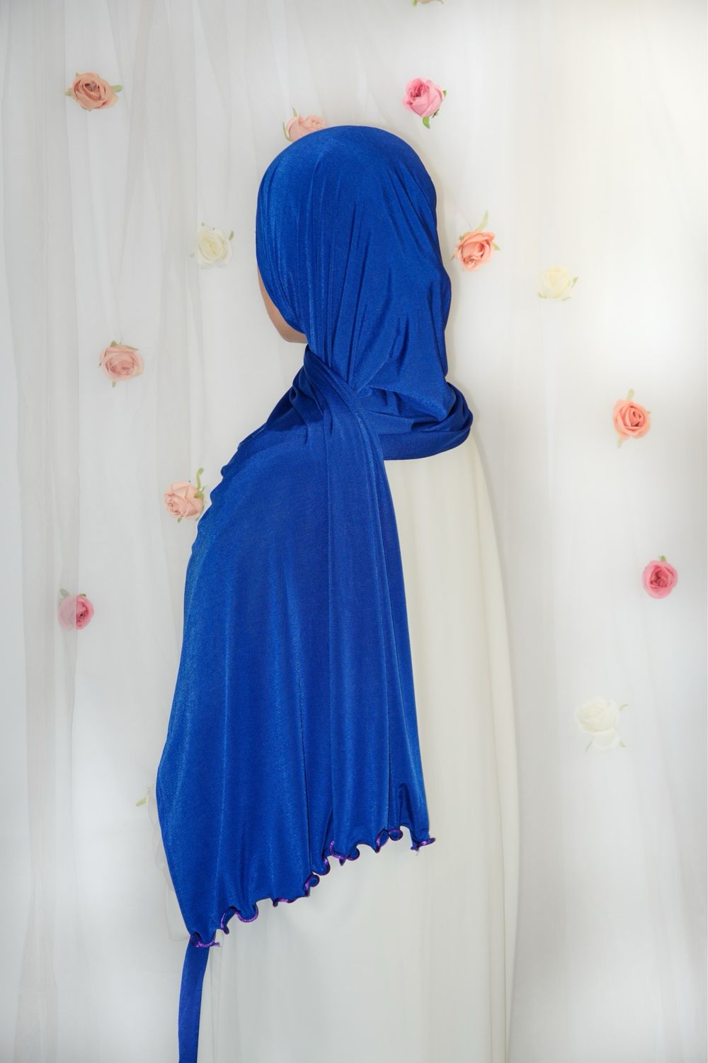 Hijab Jersey Premium Froufrou - BLEU ROI froufrou VIOLET