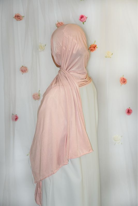 Hijab Jersey Premium Fin - ROSE