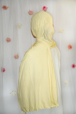 Hijab Jersey Classique - JAUNE BEURRE