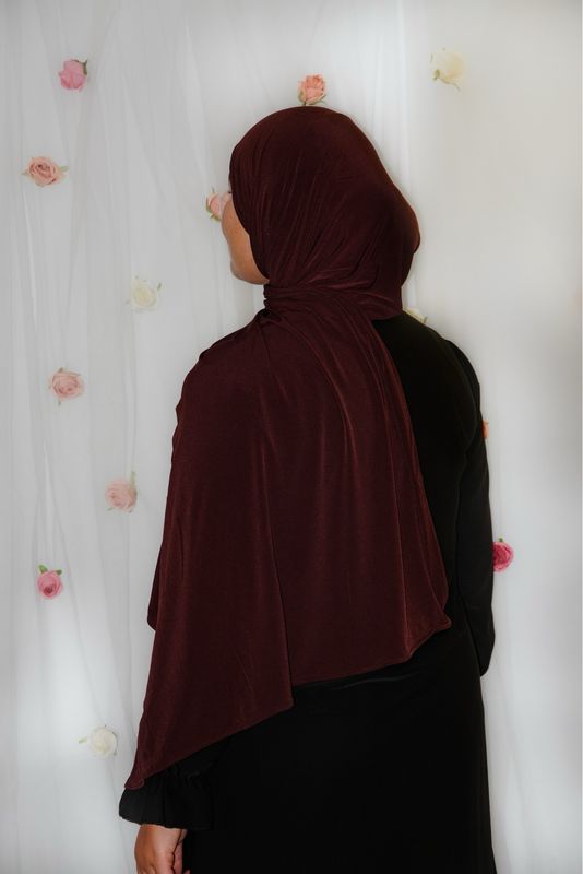 Hijab Jersey Premium Épais - MARRON FONCÉ