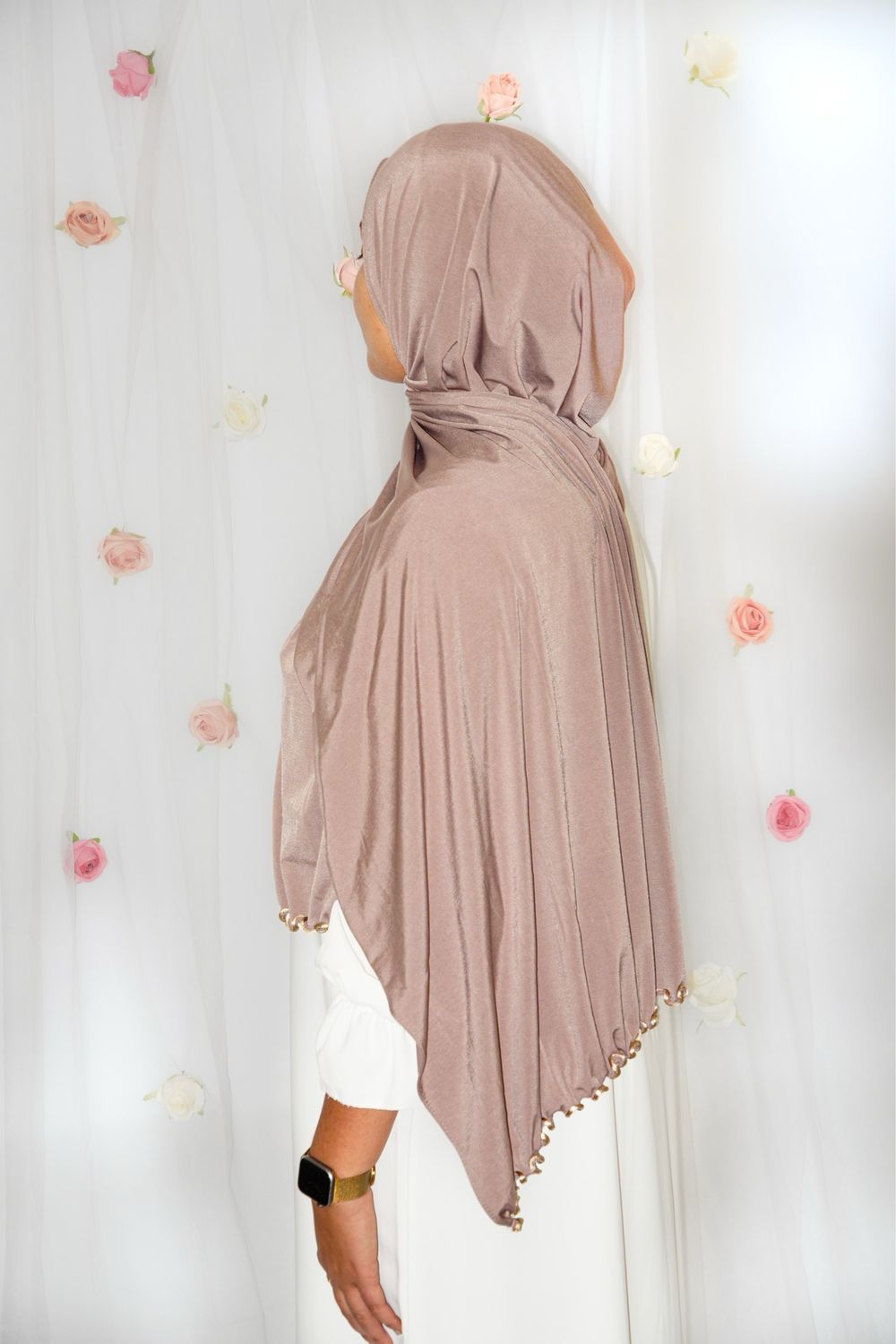 Hijab Jersey Premium Froufrou - TAUPE CHAUD
