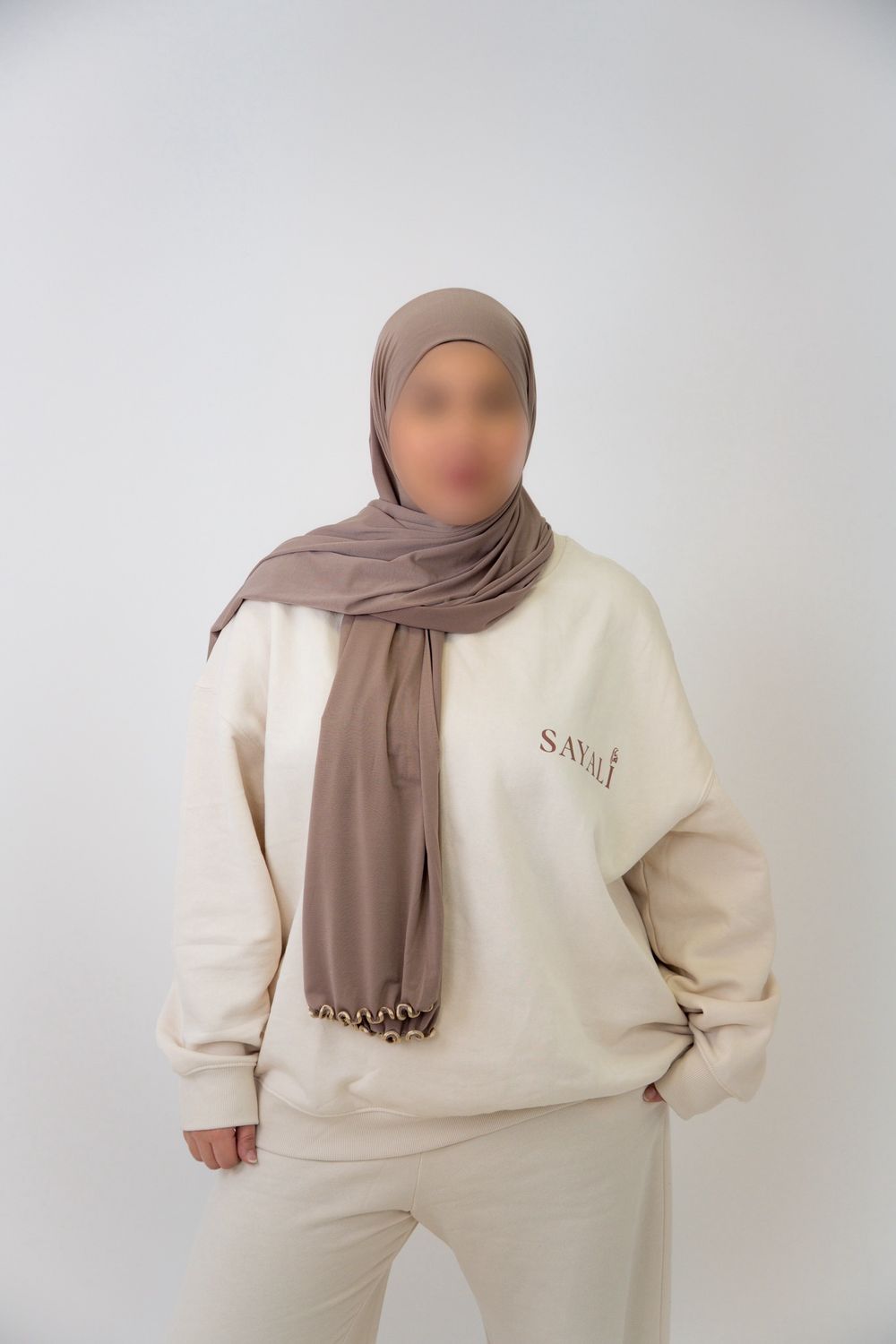 Jersey Premium Froufrou - TAUPE