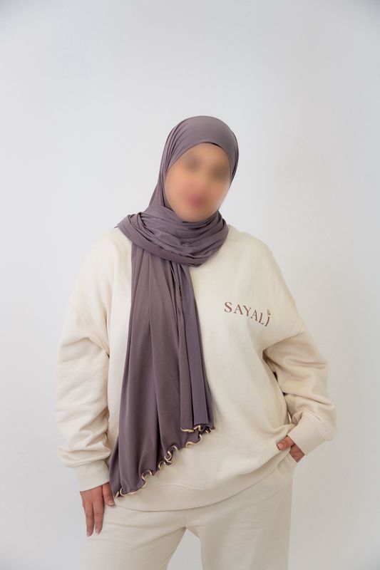 Jersey Premium Froufrou - TAUPE FROID