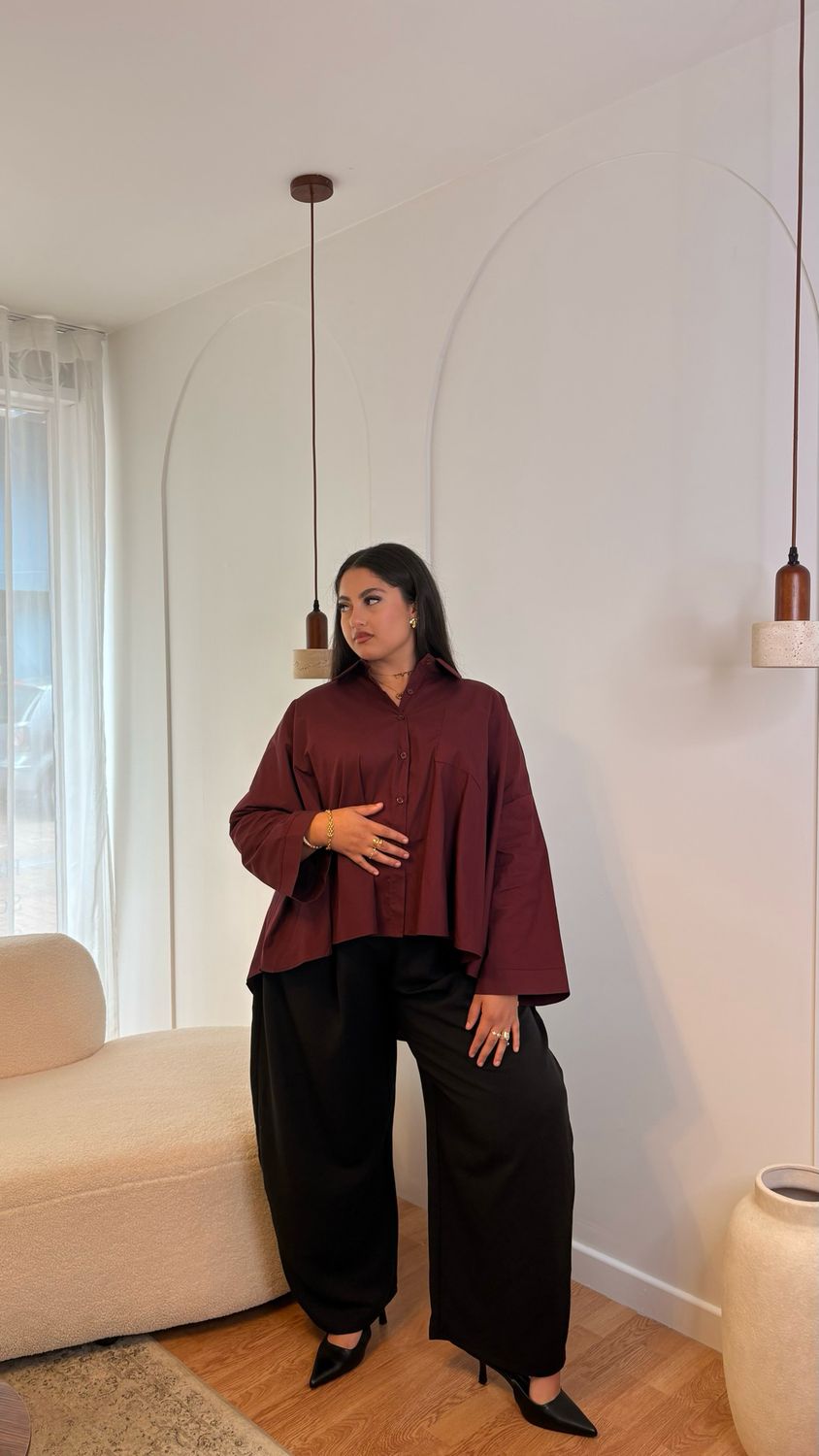 Chemise Lina - Burgandy