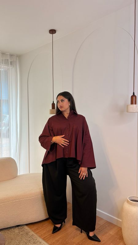 Chemise Lina - Burgandy