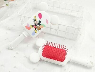 SALE! Массажная расческа Disney Mickey Mouse, на мягкой подушечке,1 шт. Белый+ красный.