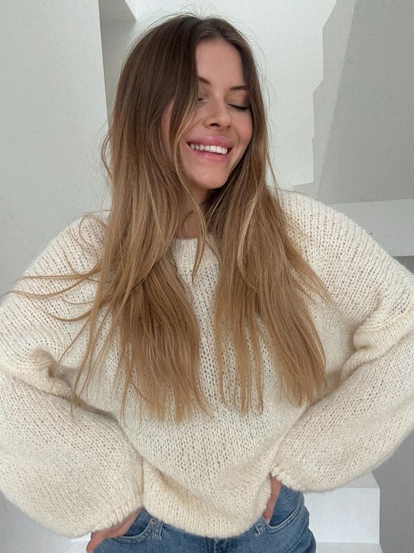 Sweterek Teddy Jasny Beż