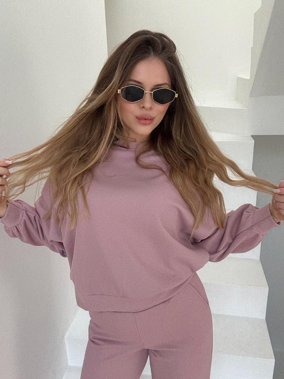 Komplet Dwuczęściowy Wafelkowy Lara