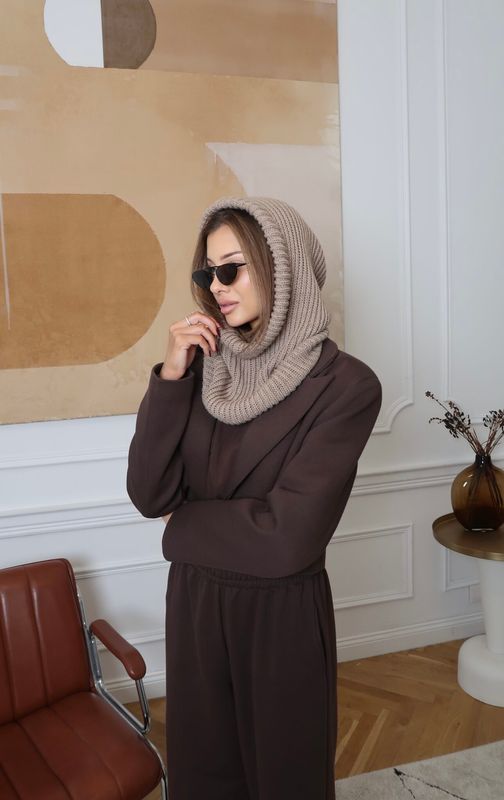 Balaclava Livingo Beżowy