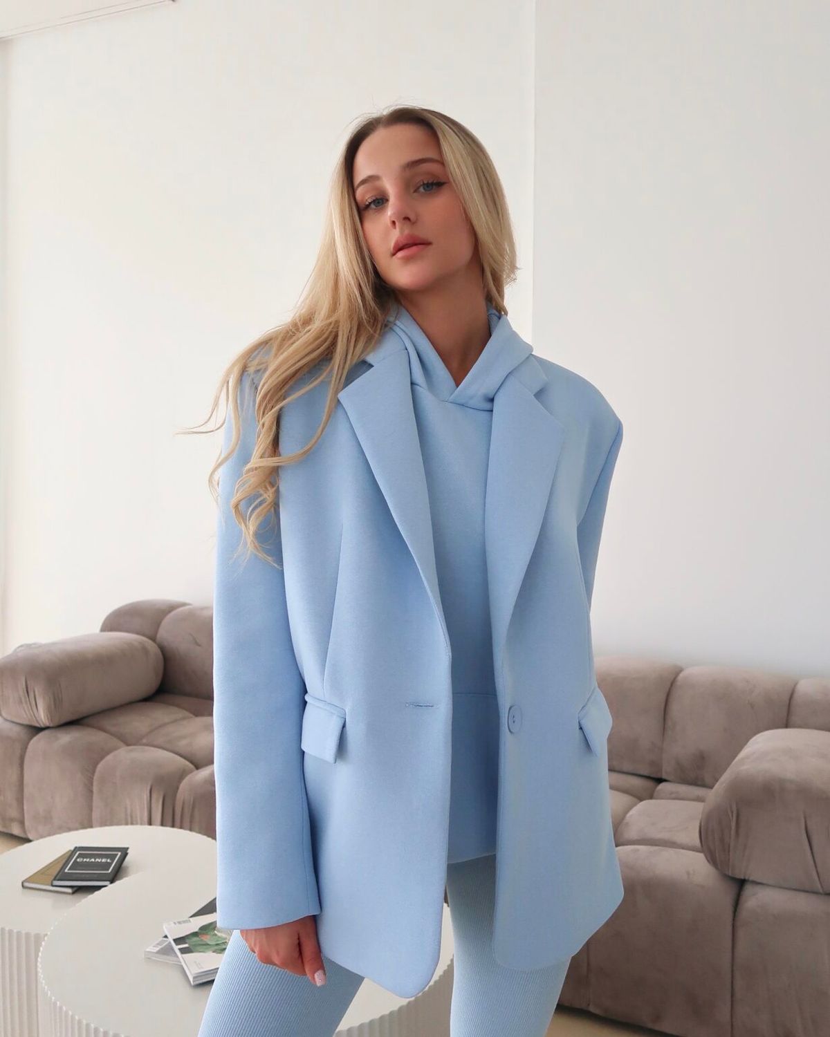 Marynarka Lori – baby blue