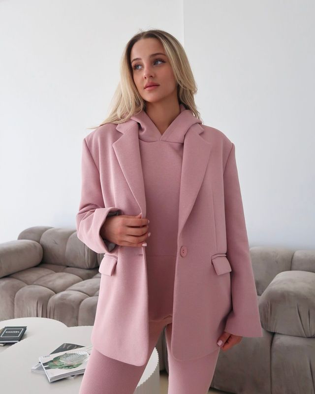 Marynarka Lori – brudny róż