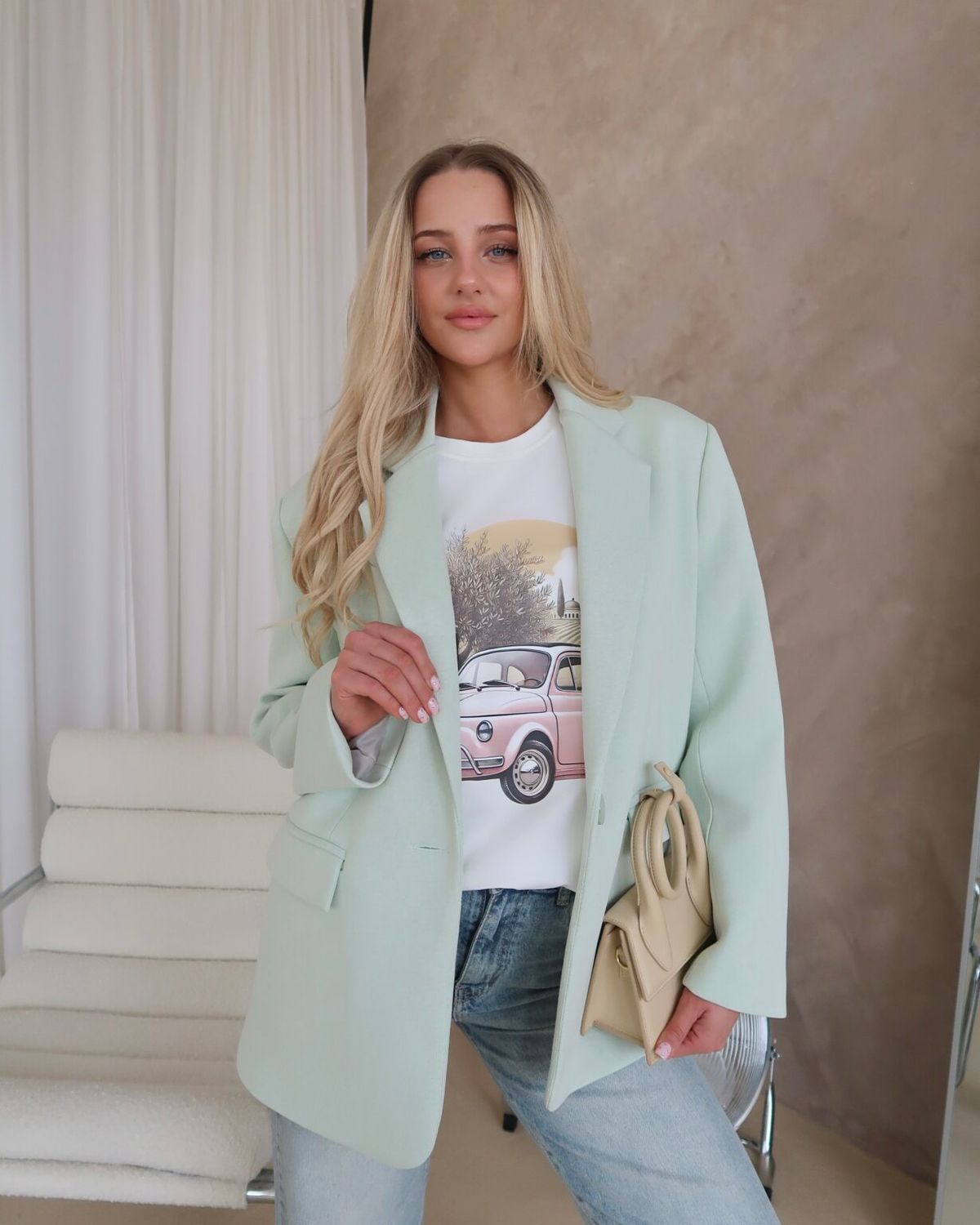 Marynarka Lori – pistacja