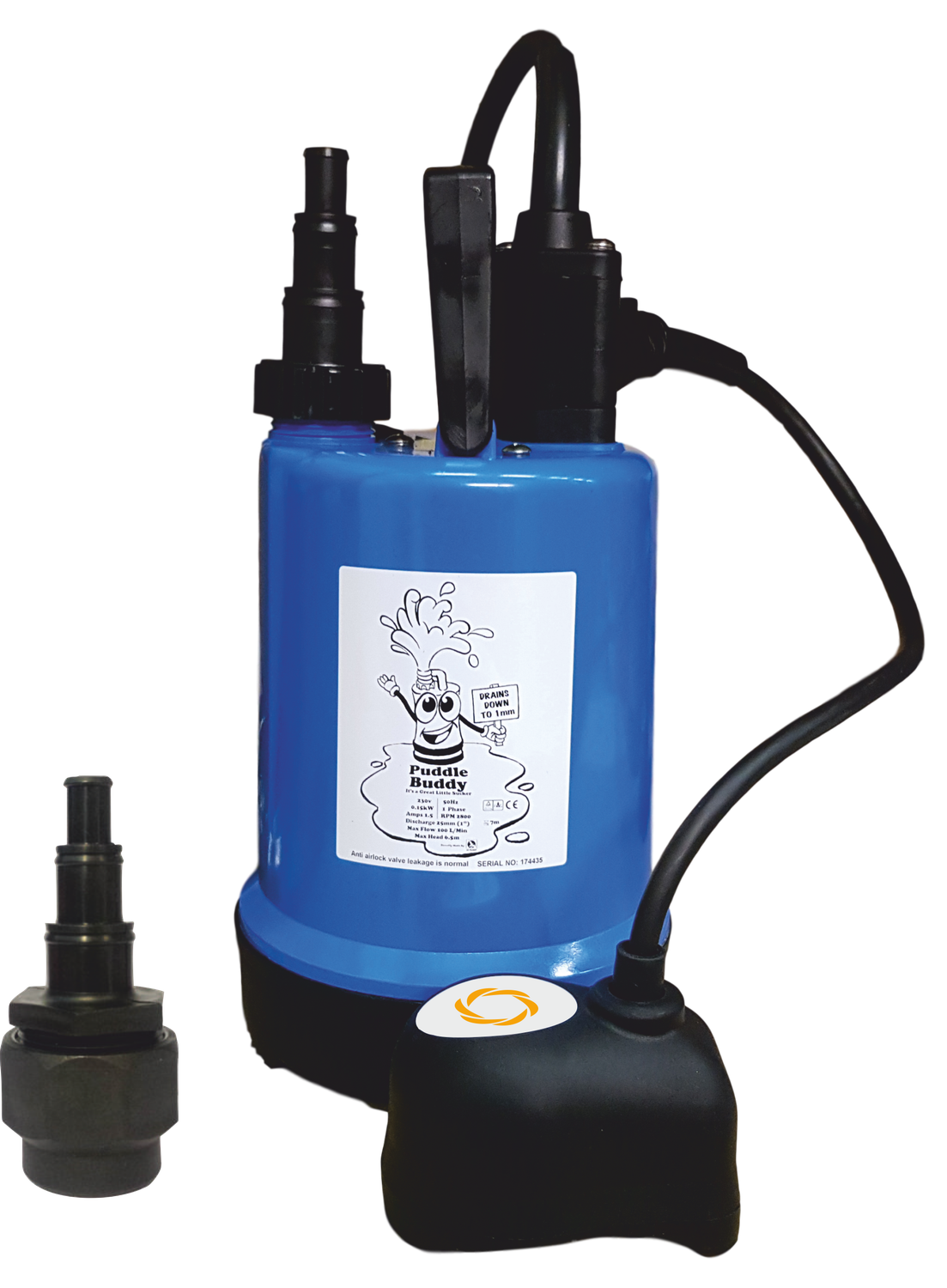 Drainagepomp incl. elektronische niveauregeling