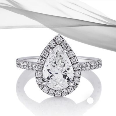 SH#4 1.00 CARAT NATURAL PEAR SHAPE DIAMOND GIA CERTIFIED D /VVS1