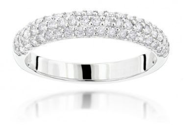 WB #4/ 14 K.GOLD 0.75 CARAT ROUND CUT NATURAL DIAMONDS