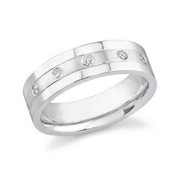 Gentlemen's Diamond Modern Ring #7