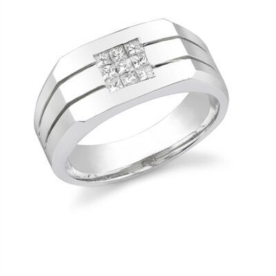 Gentlemen's Diamond Modern Ring #6