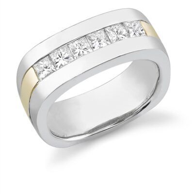 Gentlemen's Diamond Modern Ring #5