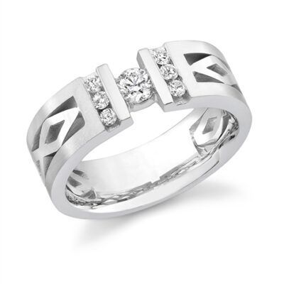 Gentlemen's Diamond Modern Ring #3