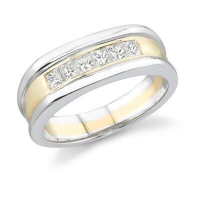Gentlemen's Diamond Classic Ring #4 / 14K. GOLD 0.60 CT. NATURAL PRINCESS CUT DIAMONDS Gentlemen's Diamond Classic Ring #4 / 14K. GOLD 0.60 CT. NATURAL PRINCESS CUT DIAMONDS