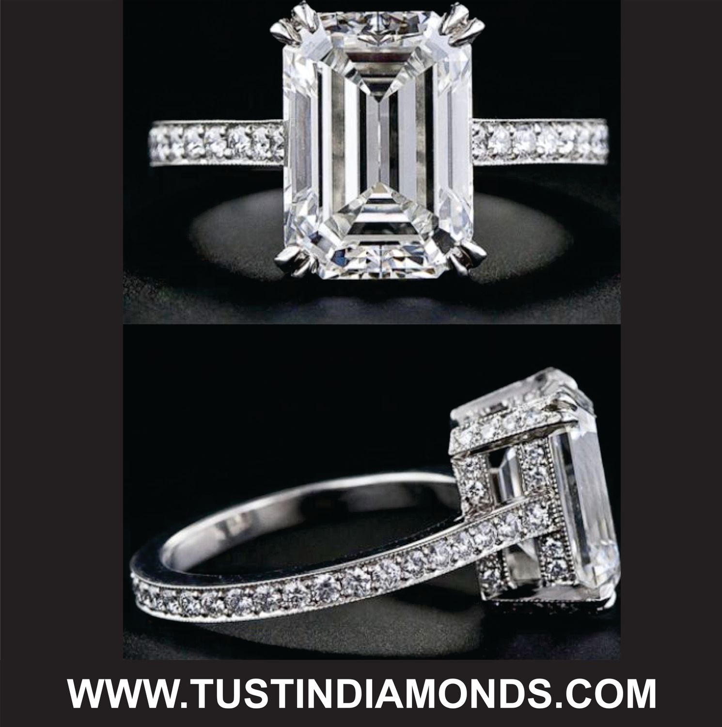 S#2 3.00 CARAT LAB GROWN CENTER EMEARALD CUT