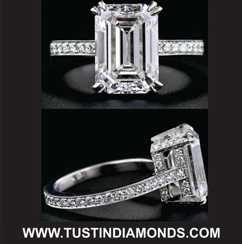 S#2 3.00 CARAT LAB GROWN CENTER EMEARALD CUT