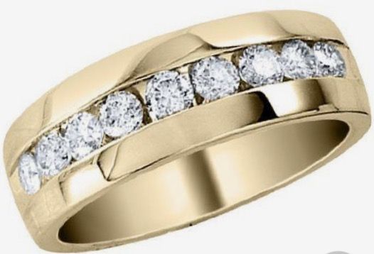 MWB #26 14K/ GOLD NATURAL ROUND CUT DIAMONDS 1.00 CARAT ROUND CUT