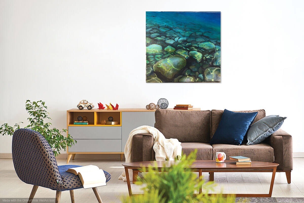 Under Tahoe - 2' x 2.5' - Canvas Print