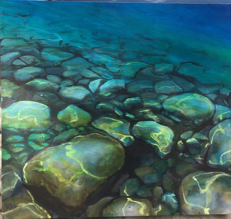 Under Tahoe - 2' x 2.5' - Canvas Print