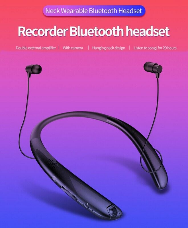 Bluetooth Headphones Stereo Sports Retractable