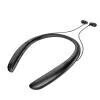 Bluetooth Headphones Stereo Sports Retractable, Color: Black