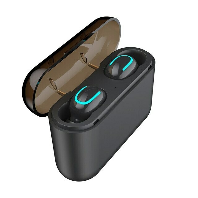 TWS Wireless Bluetooth Headset 5.0 Headphones, Color: Black