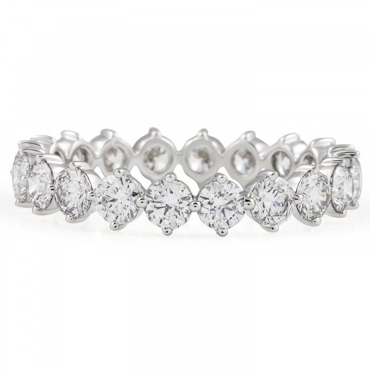 1.40 carat Round Lab Diamond Compass Eternity Band