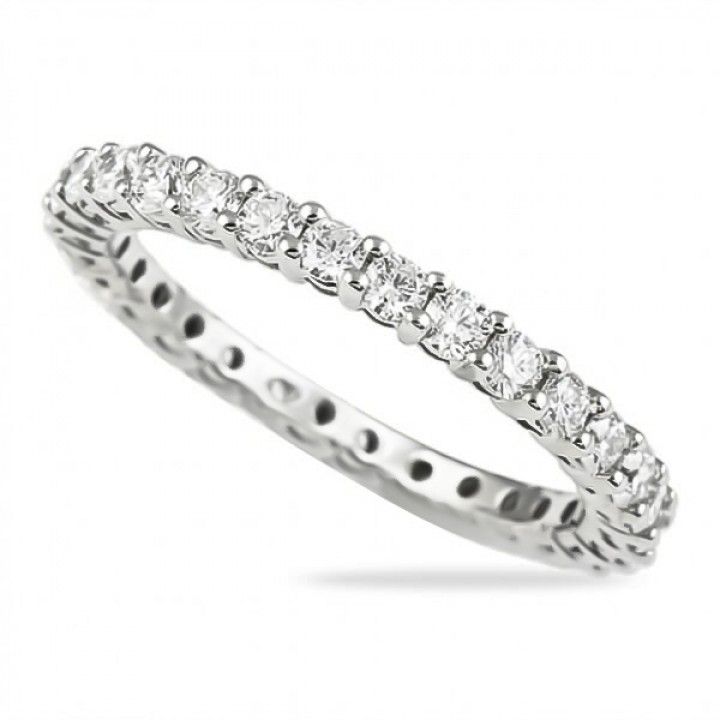 1 carat Round Diamond Shared Prong Eternity Band