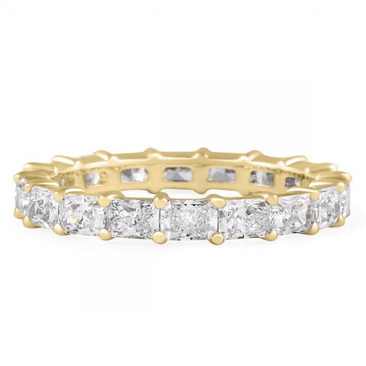 2 carat Radiant Cut Lab Diamond East-West Eternity Band
