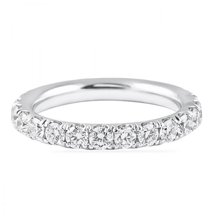 1.60 carats Round Diamond Pave Eternity Band