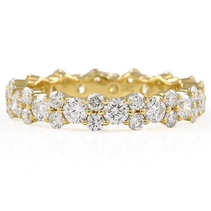 1.87 Carat Round Diamond 'Cluster' Eternity Band