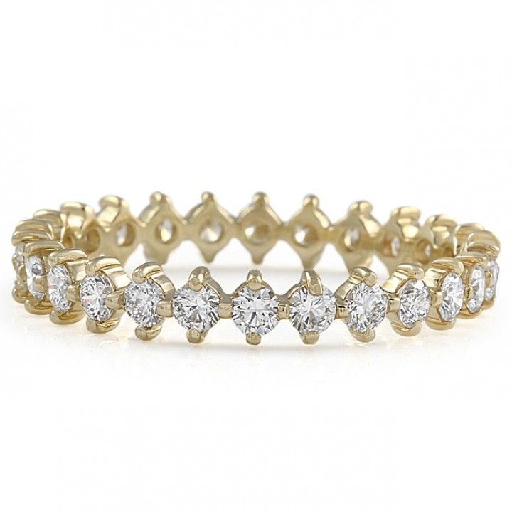Petite Round Diamond Compass Eternity Band