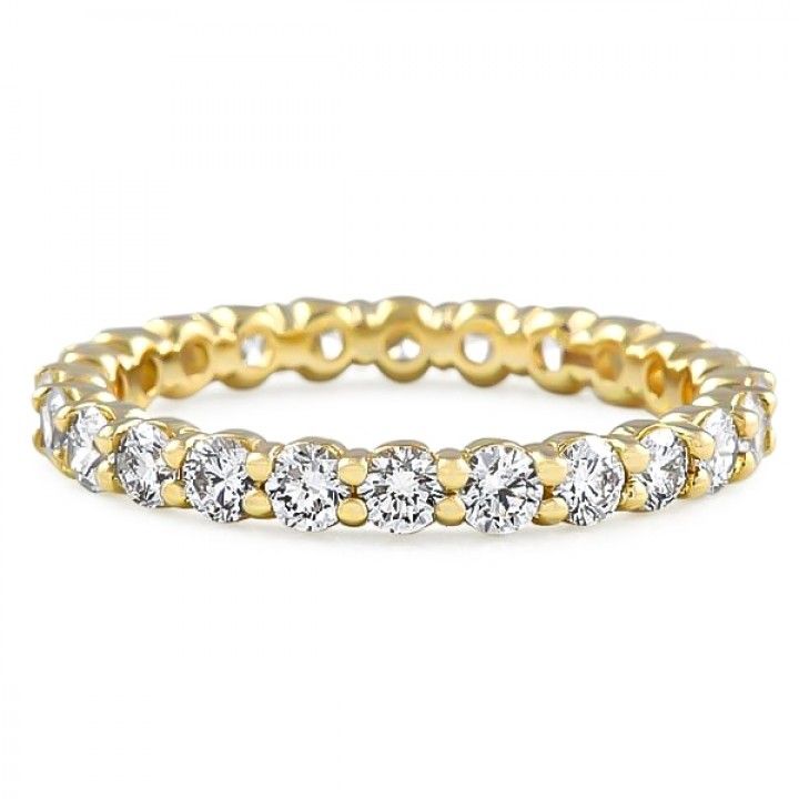 1.30 carat Round Diamond Closed Basket Eternity Band