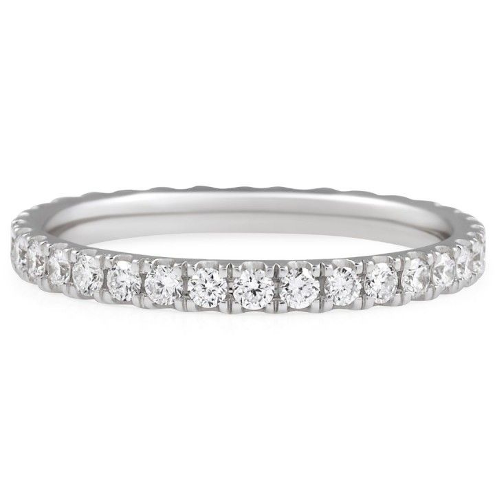 Petite Lab Diamond Pave Eternity Band